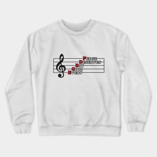 Music Theory - Every Good Boy Deserves Fudge Crewneck Sweatshirt